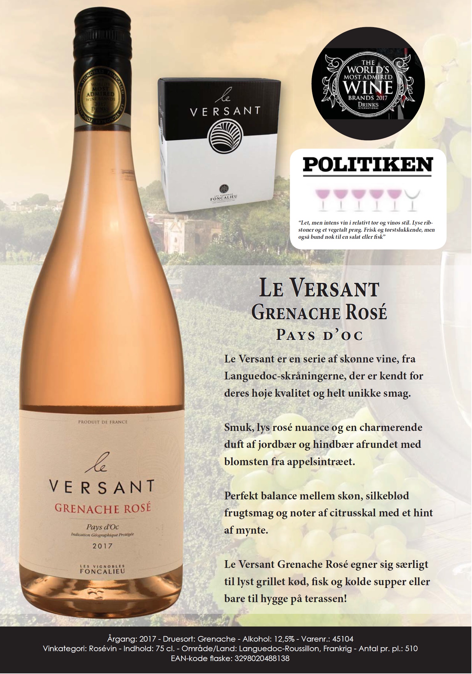 Versant Grenache Rose´