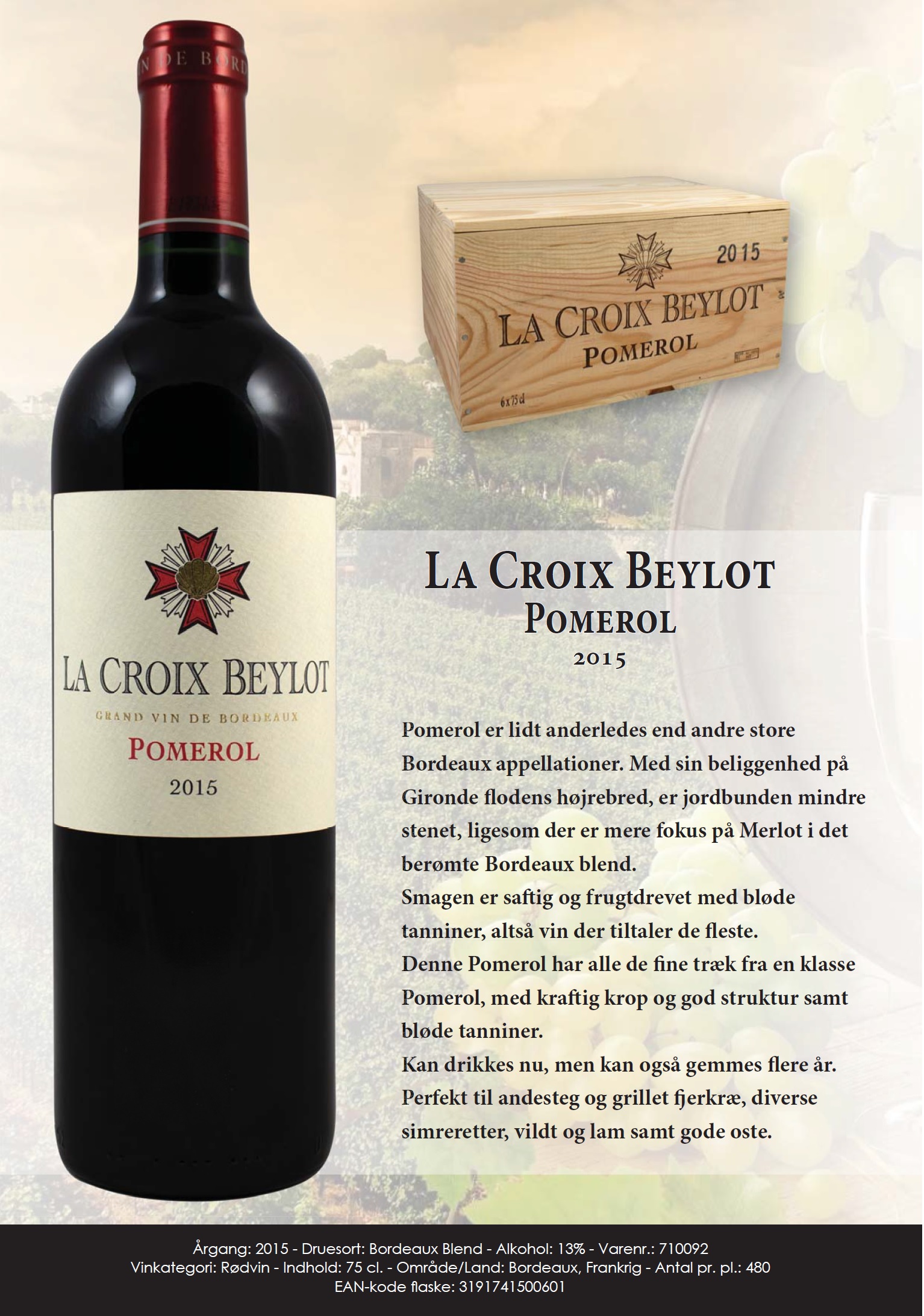 305 La Croix Beylot Pomerol