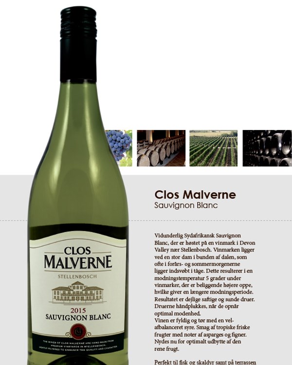 213 Clos Malverne Sauv.Blanc