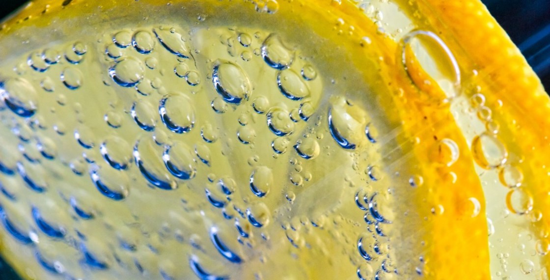 Macro Close Up Lemon Drink Refreshing Zest Zesty Bubbles 1285171