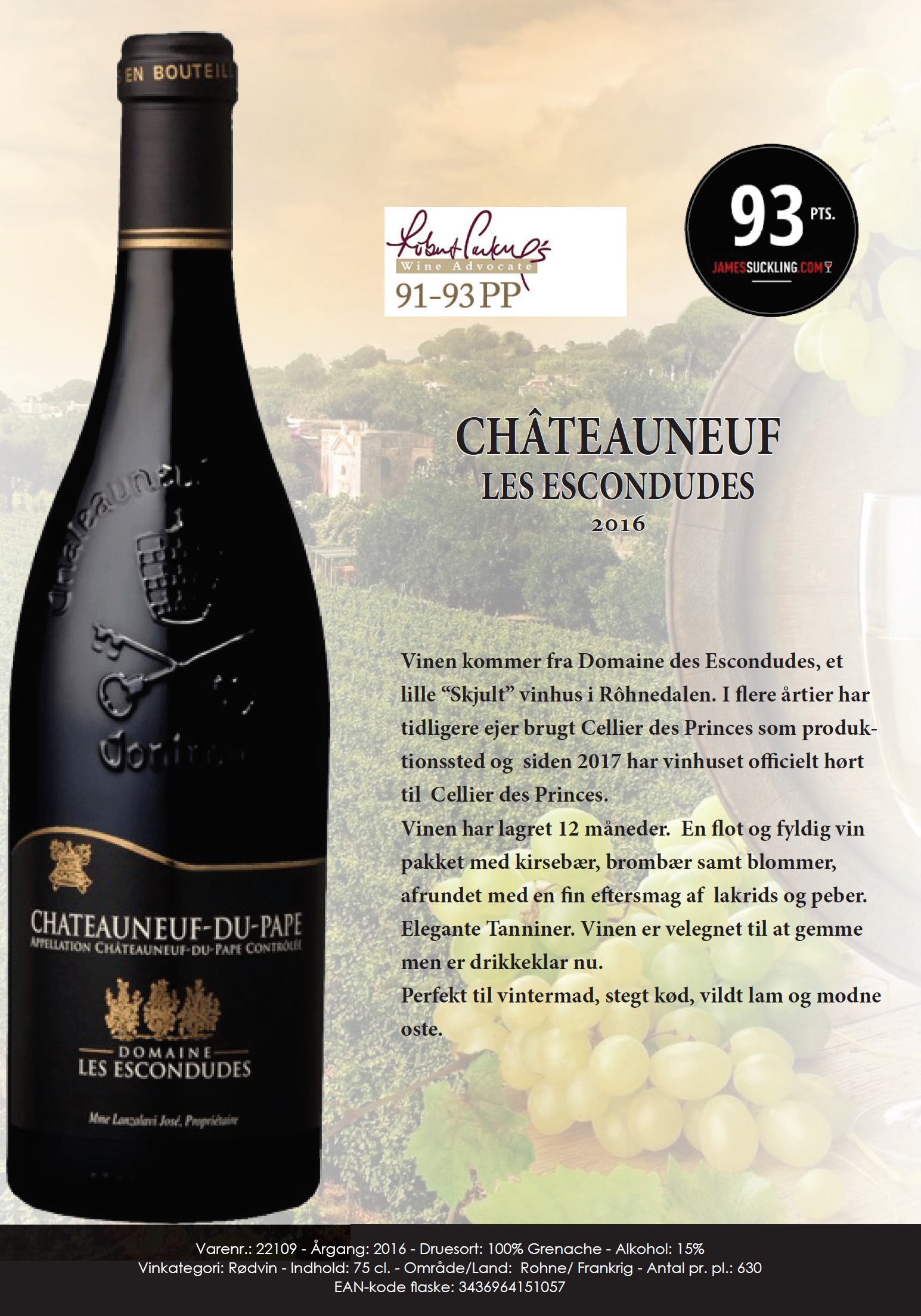 335 Chateauneuf Les Escondudes