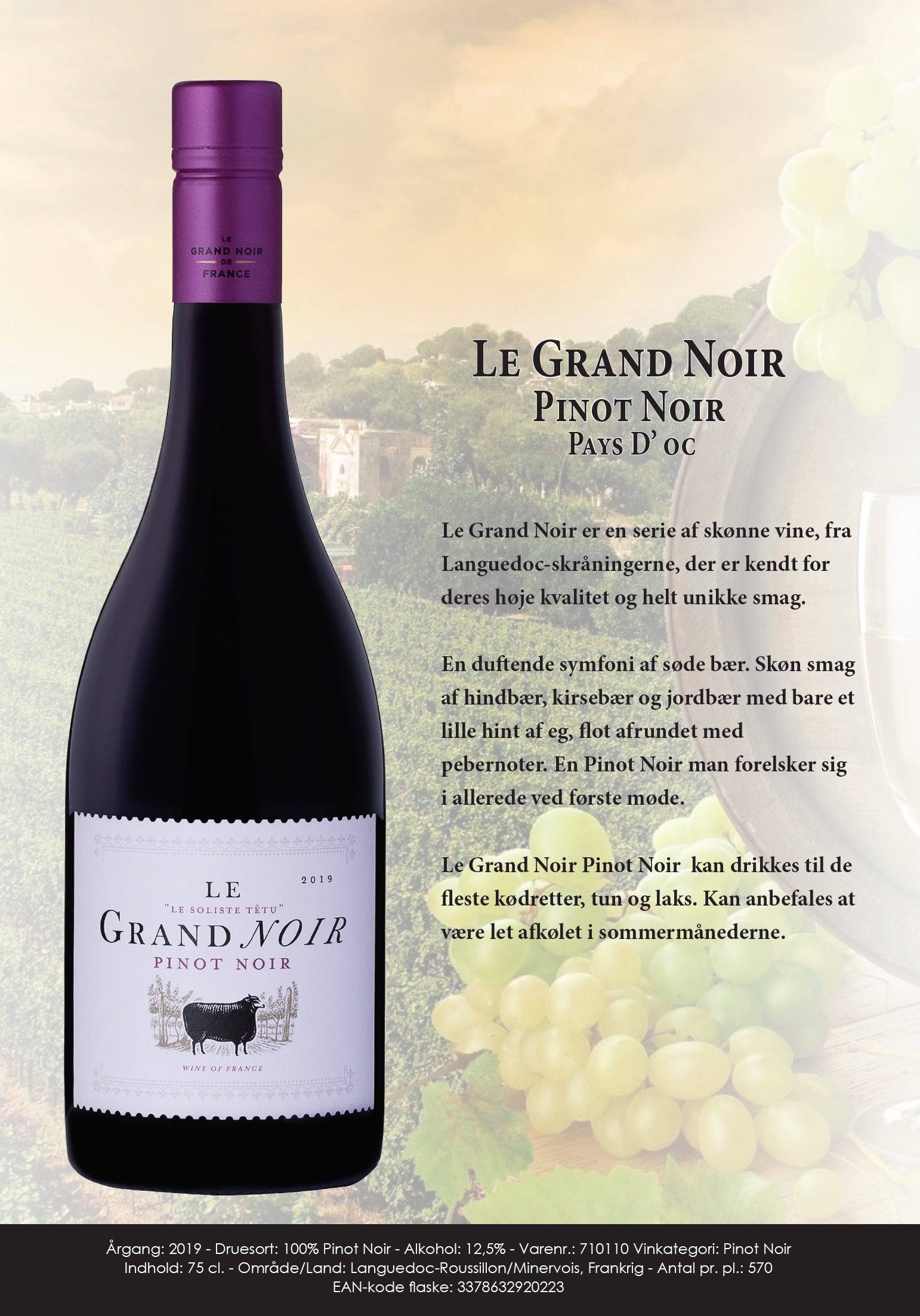 710110 Le Grand Noir Pinot Noiret