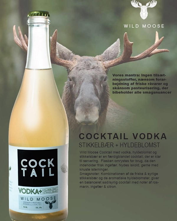 75542 Cocktail Vodka Stikkelsbaer Hylde Wild Moose
