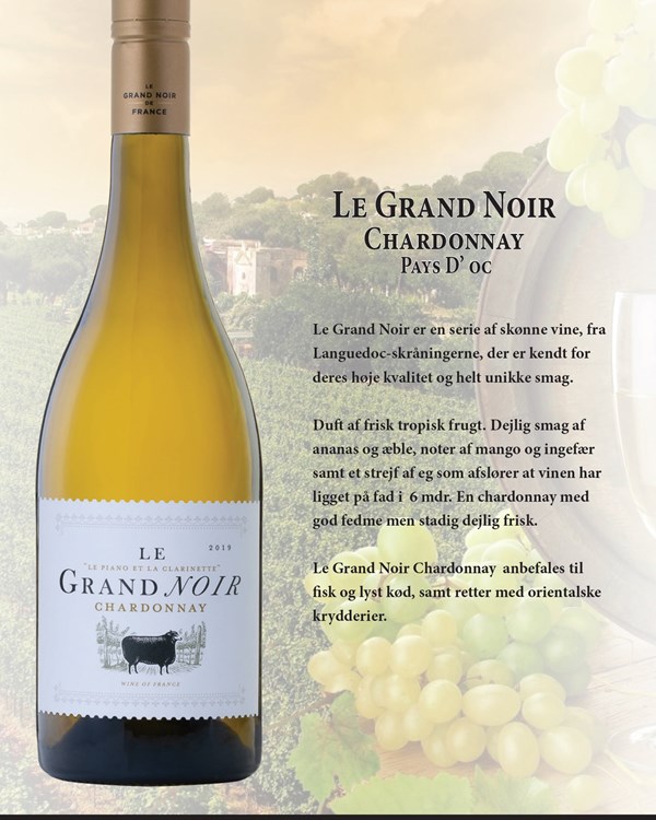 710512 Le Grand Noir Chardonnay Pays D` Oc