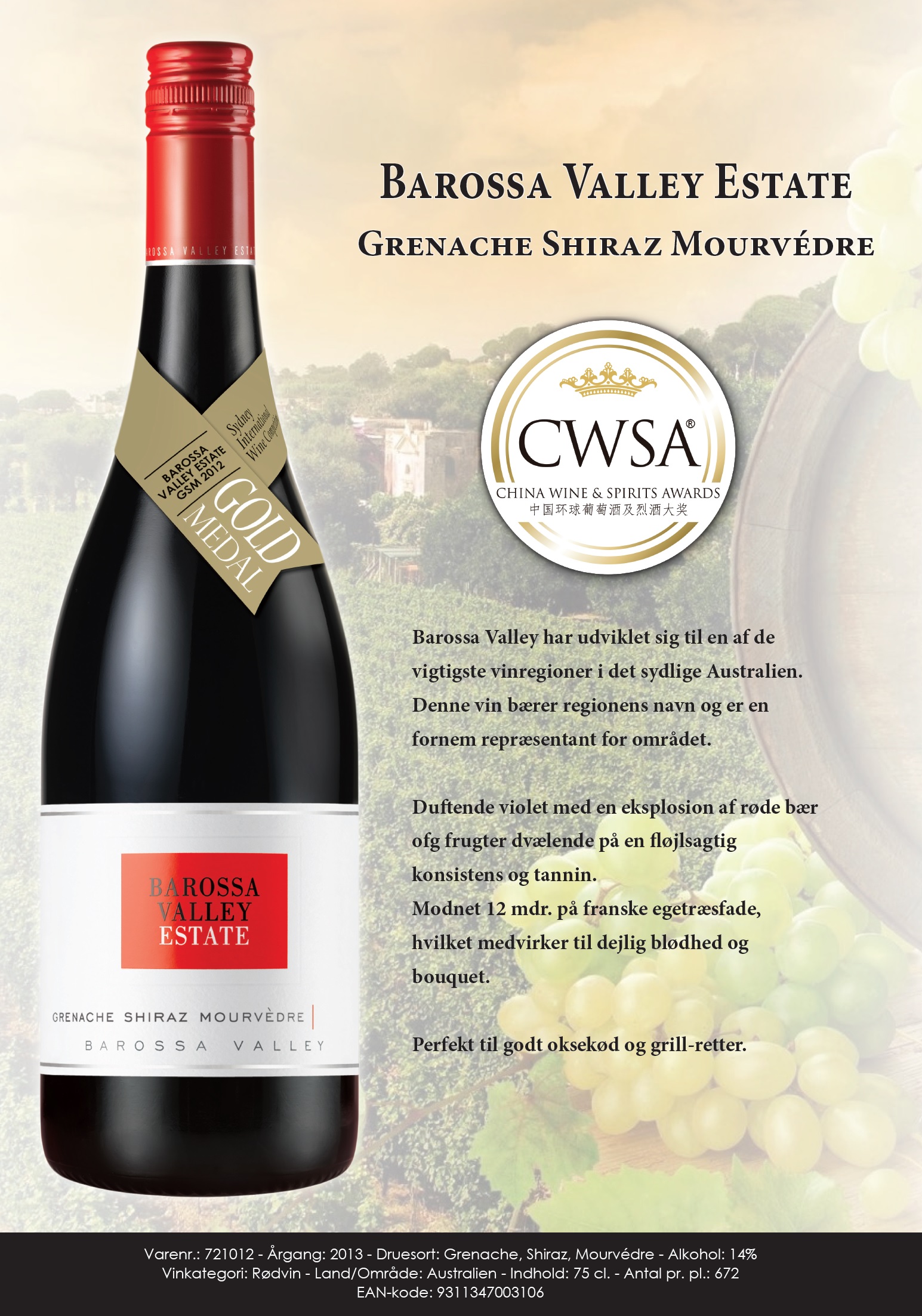 309 Barossa Valley Estate GSM