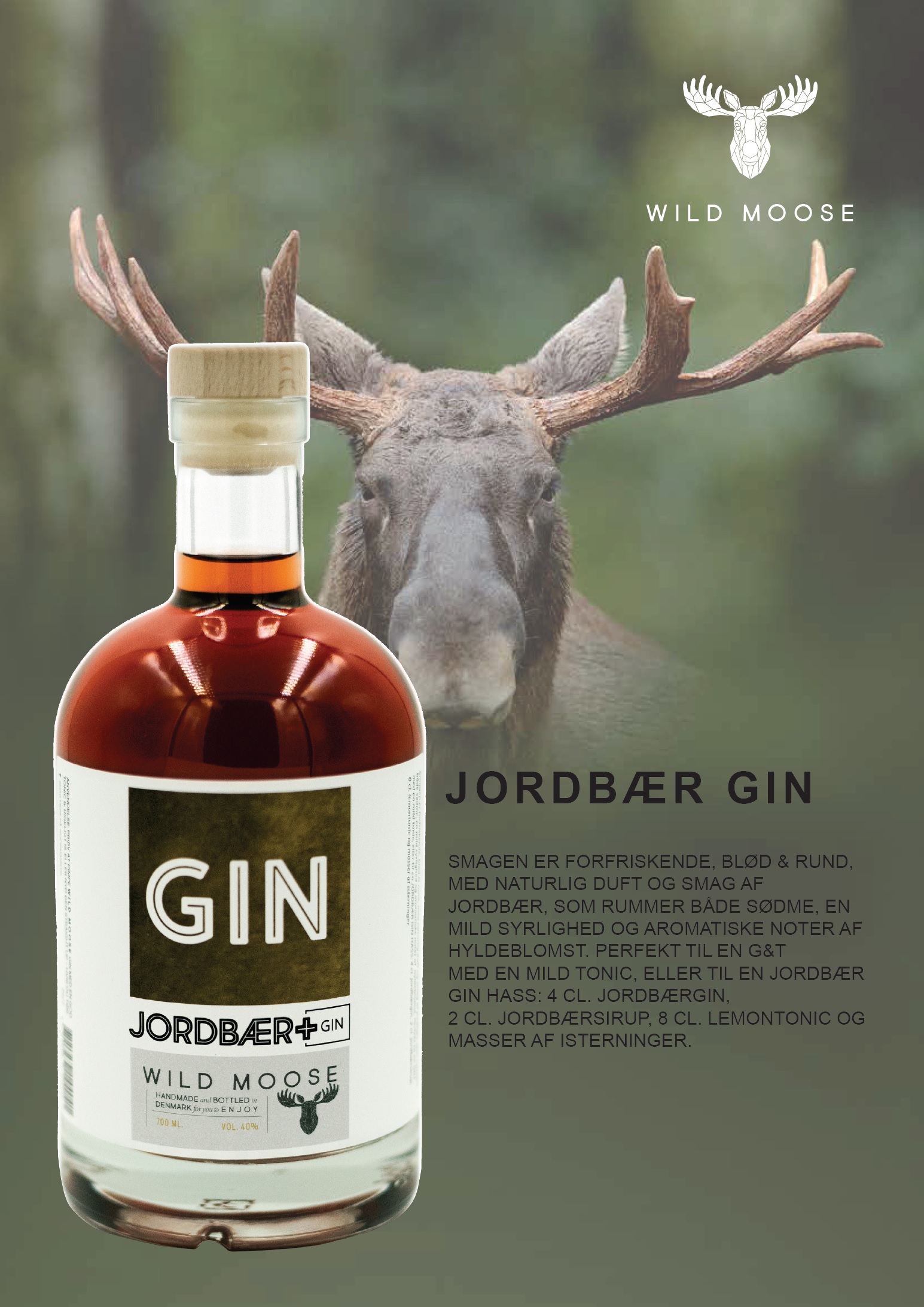 75534 Jordbær Gin Wild Moose